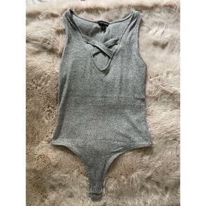 Ribbed tank bodysuit